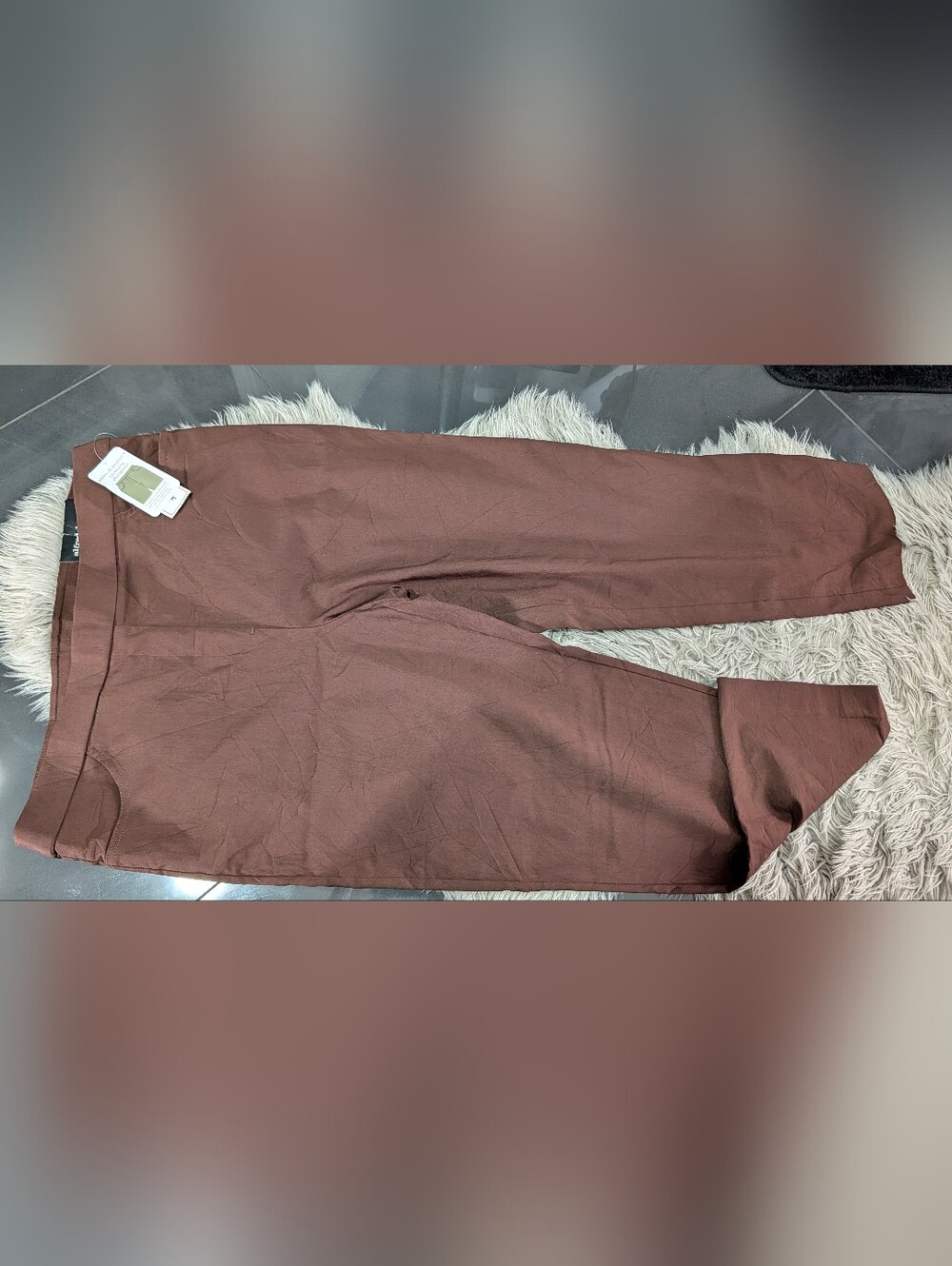 Alfred Dunner Brown "Allure" Trouser Pants sz18/1-2X NWT